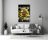 Kurt Cobain Glass Wall Art || Designers Collection