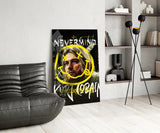 Kurt Cobain Glass Wall Art || Designers Collection