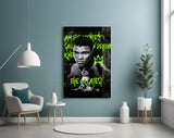 Muhammad Ali , The Greatest Glass Wall Art || Designers Collection