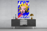 Andy Warhol and Marilyn Monroe Glass Wall Art || Designers Collection