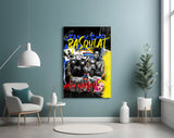 Andy Warhol vs Jean-Michel Basquiat Glass Wall Art || Designers Collection