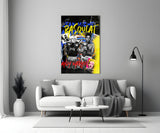 Andy Warhol vs Jean-Michel Basquiat Glass Wall Art || Designers Collection