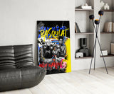 Andy Warhol vs Jean-Michel Basquiat Glass Wall Art || Designers Collection