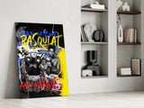 Andy Warhol vs Jean-Michel Basquiat Glass Wall Art || Designers Collection