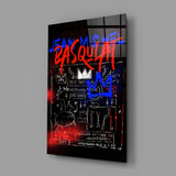 Style of Jean-Michel Basquiat Glass Wall Art || Designers Collection