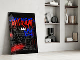 Style of Jean-Michel Basquiat Glass Wall Art || Designers Collection