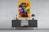 Style of Jean-Michel Basquiat Glass Wall Art || Designers Collection