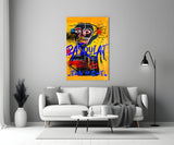 Style of Jean-Michel Basquiat Glass Wall Art || Designers Collection