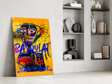 Style of Jean-Michel Basquiat Glass Wall Art || Designers Collection