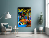 Style of Jean-Michel Basquiat Glass Wall Art || Designers Collection