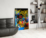 Style of Jean-Michel Basquiat Glass Wall Art || Designers Collection