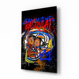 Style of Jean-Michel Basquiat Glass Wall Art || Designers Collection