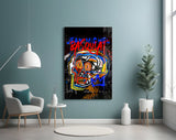 Style of Jean-Michel Basquiat Glass Wall Art || Designers Collection