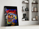 Style of Jean-Michel Basquiat Glass Wall Art || Designers Collection