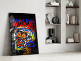 Style of Jean-Michel Basquiat Glass Wall Art || Designers Collection