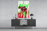 Andy Warhol and Gun Glass Wall Art || Designers Collection