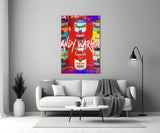 Andy Warhol and Cans Glass Wall Art || Designers Collection