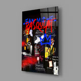 Style of Jean-Michel Basquiat Glass Wall Art || Designers Collection