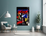 Style of Jean-Michel Basquiat Glass Wall Art || Designers Collection