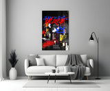 Style of Jean-Michel Basquiat Glass Wall Art || Designers Collection