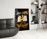 Style of Jean-Michel Basquiat Glass Wall Art || Designers Collection