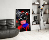 Style of Jean-Michel Basquiat Glass Wall Art || Designers Collection