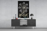 Banksy Basquiat Glass Wall Art || Designers Collection