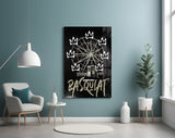 Banksy Basquiat Glass Wall Art || Designers Collection