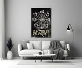 Banksy Basquiat Glass Wall Art || Designers Collection