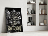 Banksy Basquiat Glass Wall Art || Designers Collection