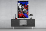 Andy Warhol vs Jean-Michel Basquiat Glass Wall Art || Designers Collection