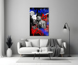 Andy Warhol vs Jean-Michel Basquiat Glass Wall Art || Designers Collection