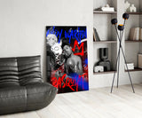 Andy Warhol vs Jean-Michel Basquiat Glass Wall Art || Designers Collection