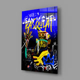 Style of Jean-Michel Basquiat Glass Wall Art || Designers Collection