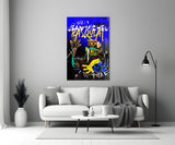 Style of Jean-Michel Basquiat Glass Wall Art || Designers Collection