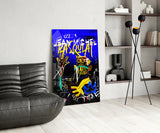 Style of Jean-Michel Basquiat Glass Wall Art || Designers Collection