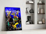 Style of Jean-Michel Basquiat Glass Wall Art || Designers Collection