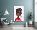 Style of Jean-Michel Basquiat Glass Wall Art || Designers Collection