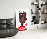 Style of Jean-Michel Basquiat Glass Wall Art || Designers Collection