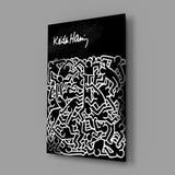 Style of Keith Haring Glass Wall Art || Designers Collection