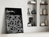 Style of Keith Haring Glass Wall Art || Designers Collection