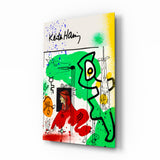 Style of Keith Haring Glass Wall Art || Designers Collection