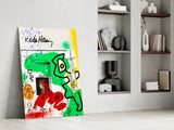 Style of Keith Haring Glass Wall Art || Designers Collection