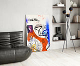 Style of Keith Haring Glass Wall Art || Designers Collection