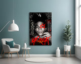 Jean-Michel Basquiat Glass Wall Art || Designers Collection