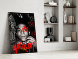 Jean-Michel Basquiat Glass Wall Art || Designers Collection