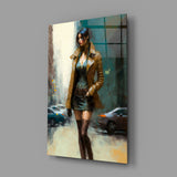 Pose Womenly Glass Wall Art || Designers Collection