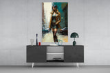 Pose Womenly Glass Wall Art || Designers Collection