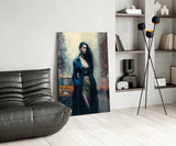 Stand Womenly Glass Wall Art || Designers Collection