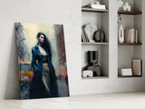 Stand Womenly Glass Wall Art || Designers Collection